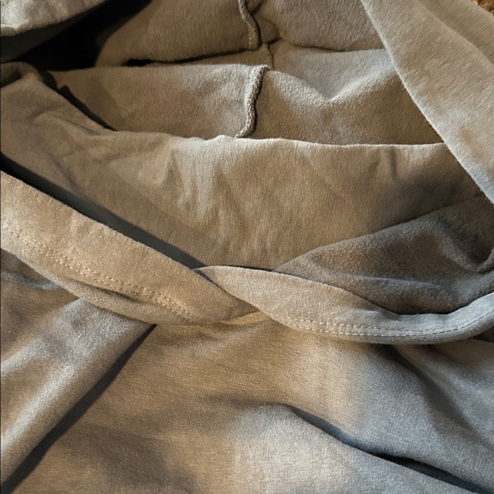 Stateside Gray Women's Funnel Neck Draw String Hoodie Top Size S - Picture 10 of 13